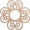 Ekena Millwork Cohen Wood Fretwork Pierced Ceiling Medallion, Cherry, 20"OD x 6 7/8"ID x 3/8"T CMWP20X20X0375COCH - alternate 1